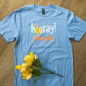 Hooray It's Library Day - Carolina Blue